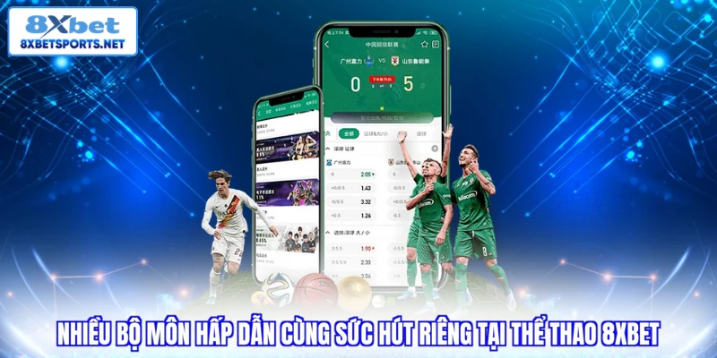 Nhiều bộ môn hấp dẫn cùng sức hút riêng tại thể thao 8XBET